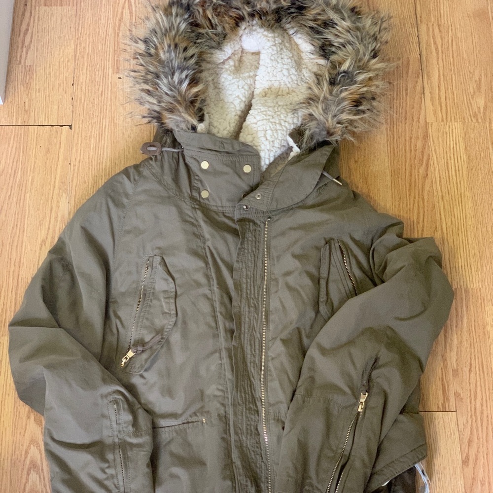 Zara Sherpa parka